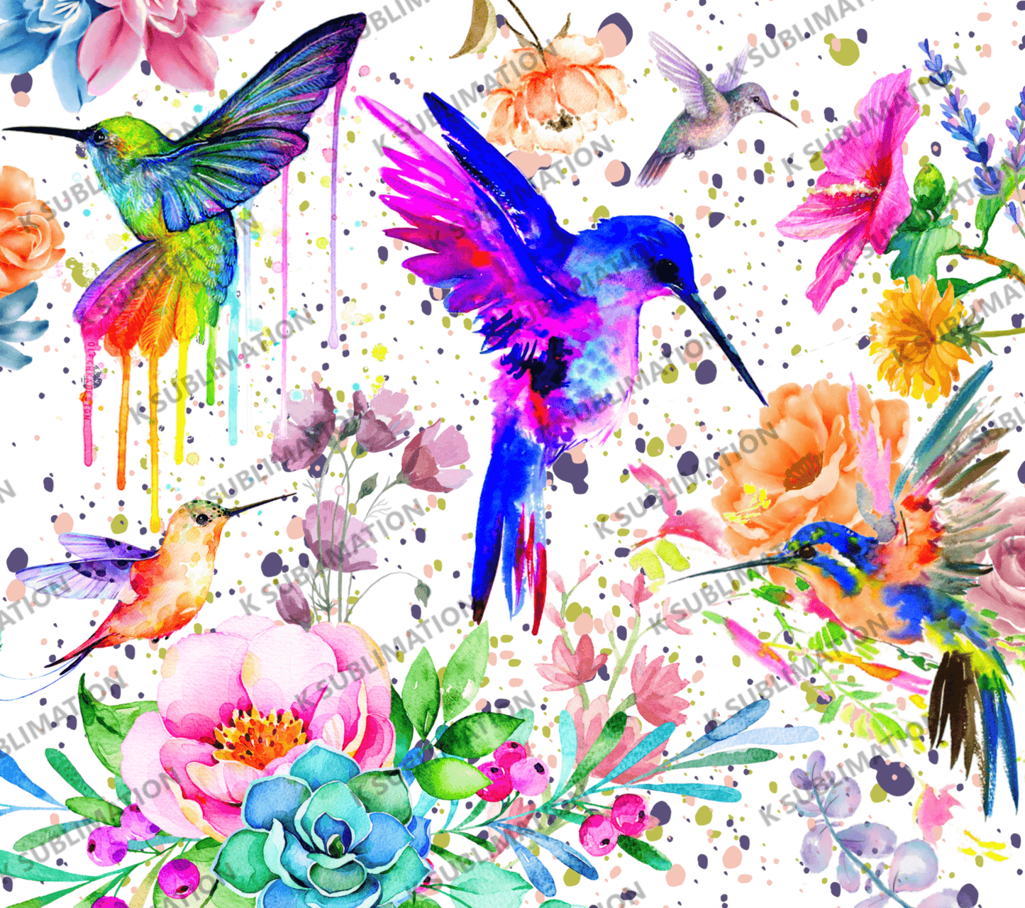 Thermos et tasse - Colibris A - K Sublimation