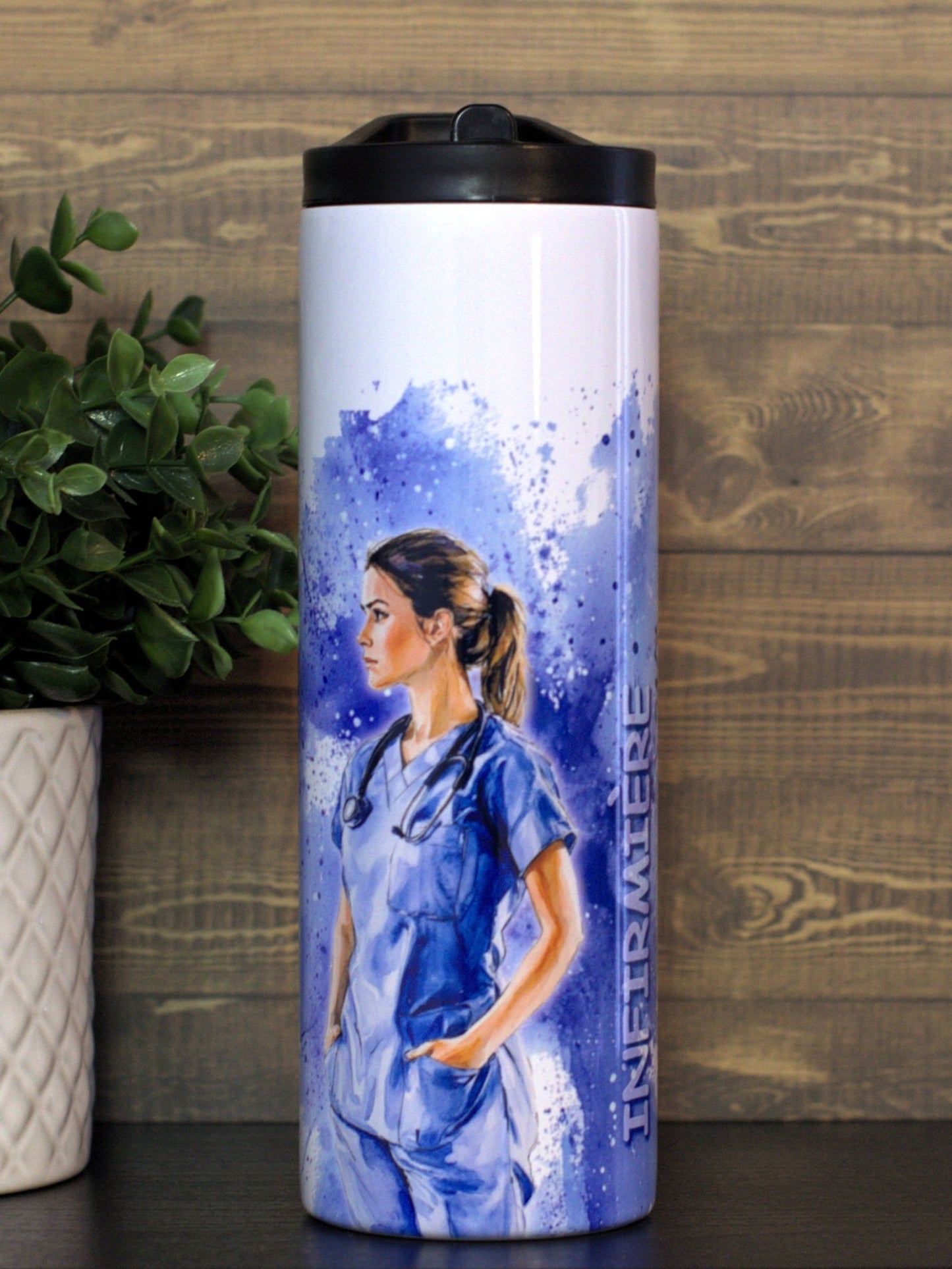 Thermos et tasse - Infirmière - K Sublimation