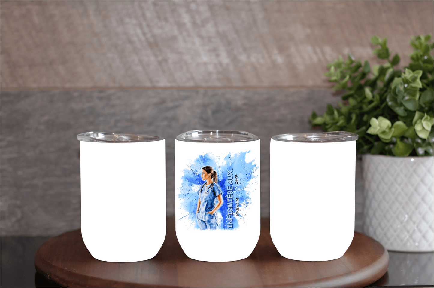Thermos et tasse - Infirmière auxiliaire - K Sublimation