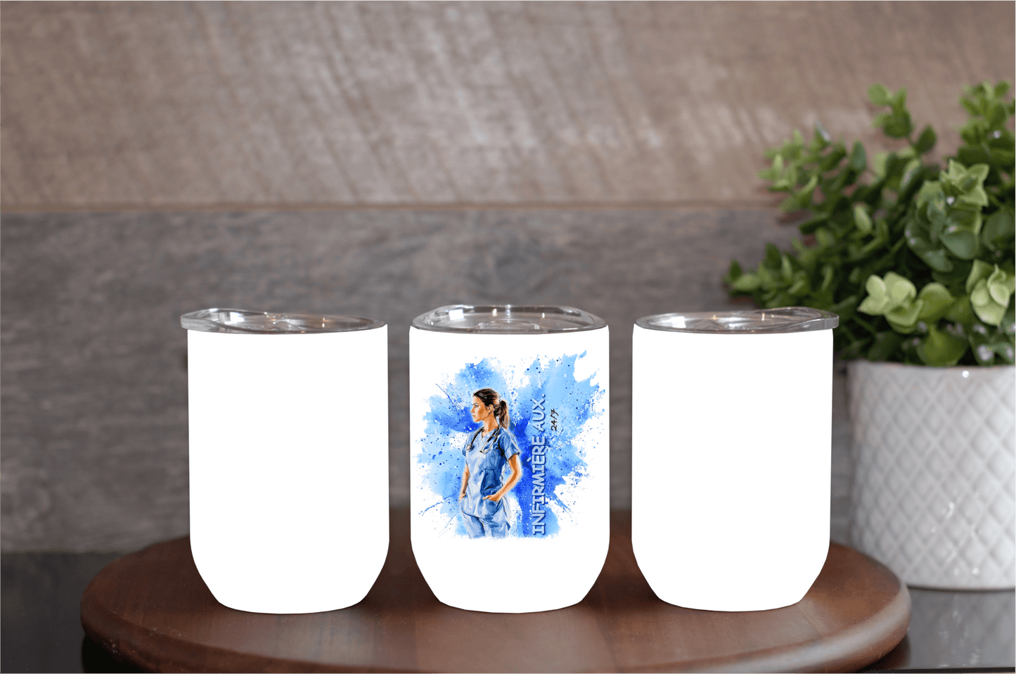 Thermos et tasse - Infirmière auxiliaire - K Sublimation