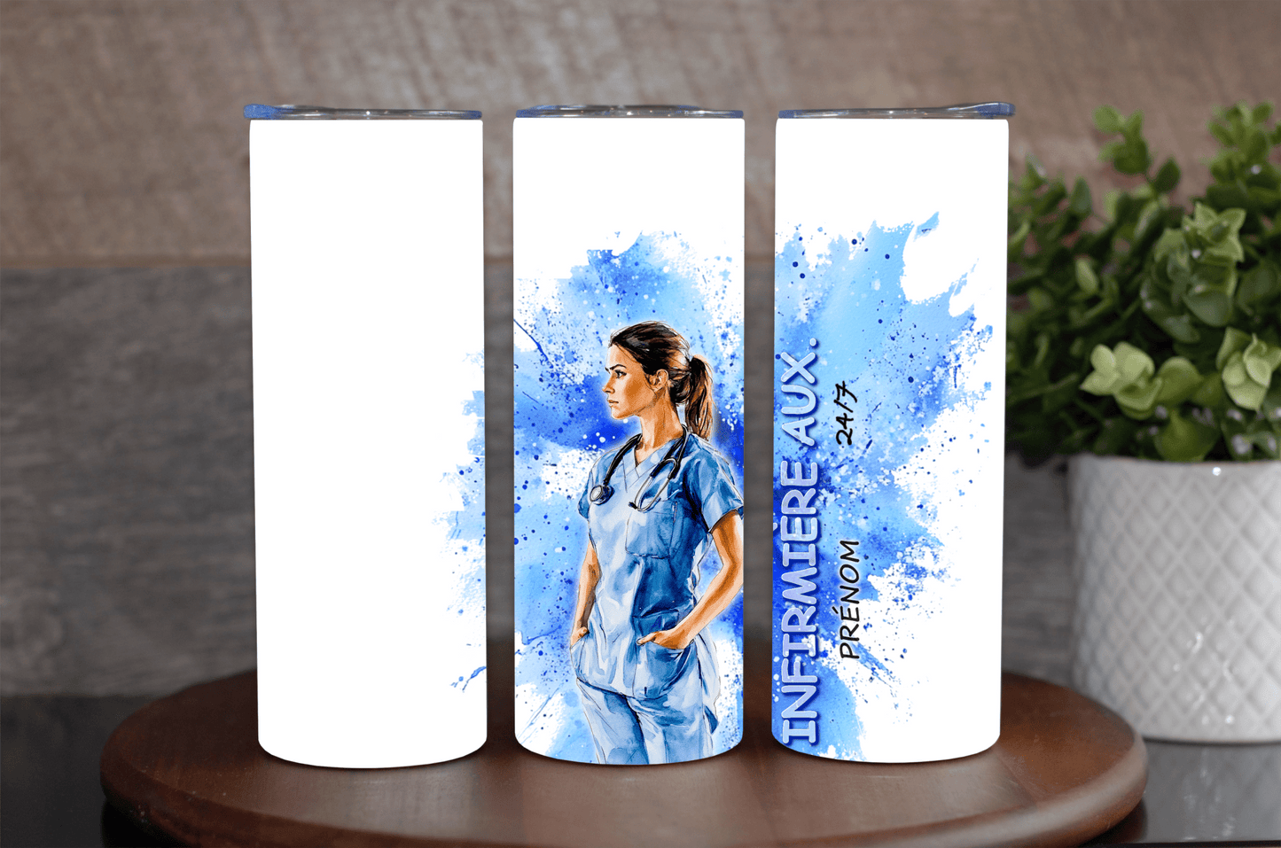 Thermos et tasse - Infirmière auxiliaire - K Sublimation
